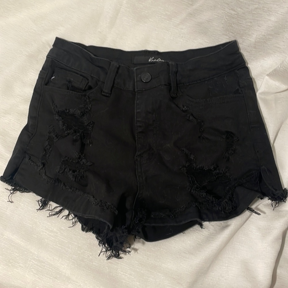 Kancan Black Jean Shorts